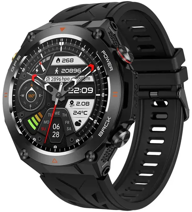 Išmanusis laikrodis Colmi V75 smartwatch (juodas)