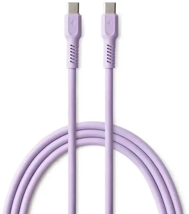 COLORUM laidas USB-C – USB-C 1,8m 3A CK60-CC-09 xLavenda