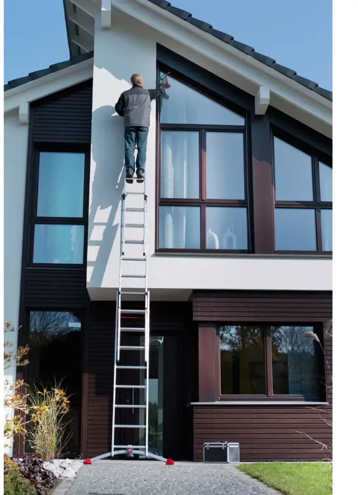 Hailo HAILO S100 Hailo ProfiLOT kopėčios, kombinuojamos, aliumininės / 2x9+1x8 laipteliai 039309507