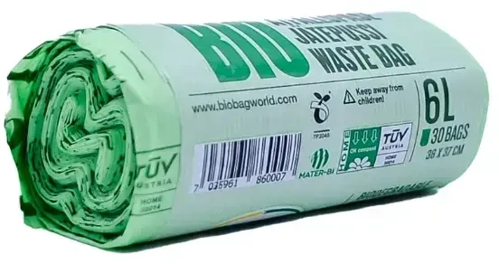 6 l BioBag kompostuojami šiukšlių maišai