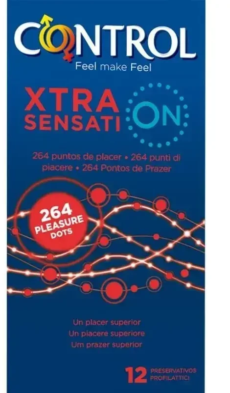 Prezervatyvai Control Xtra Sensation 12 vienetų