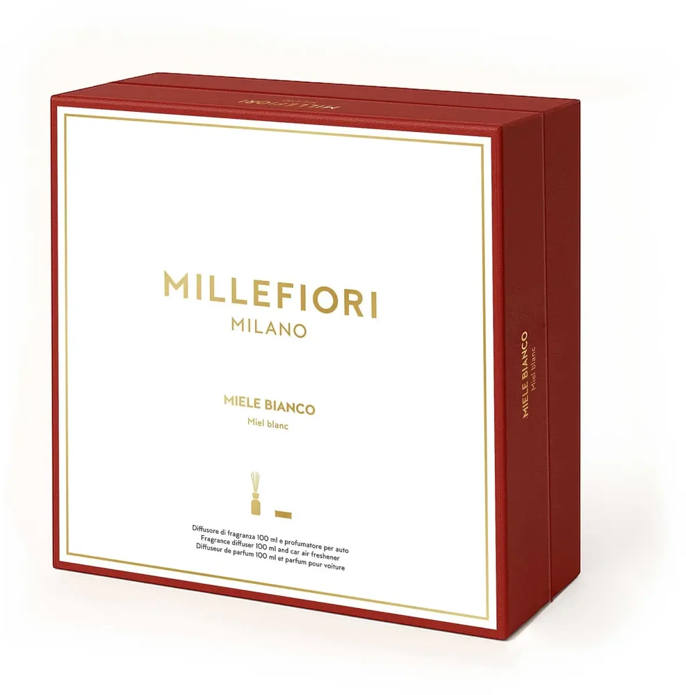 Drėkintuvas Millefiori Milano kvapų difuzorius ir automobilio oro gaiviklis, baltasis medus, 100 ml