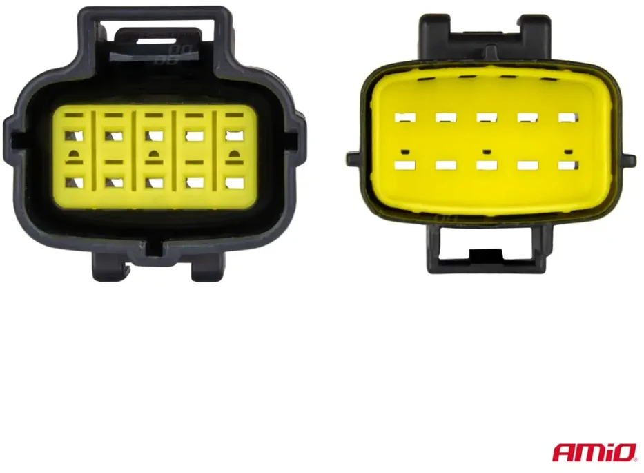 Vandeniui atspari 10 kontaktų elektros jungtis, 2,2 mm AMIO-04351