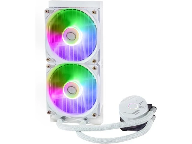 COOLER MASTER CPU vandens aušinimas Masterliquid 240L Core ARGB Baltas