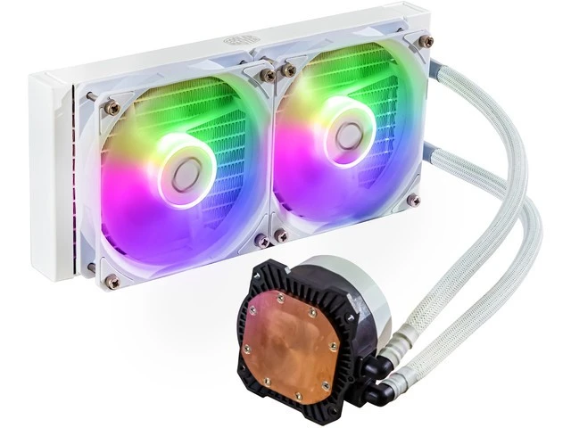 COOLER MASTER CPU vandens aušinimas Masterliquid 240L Core ARGB Baltas