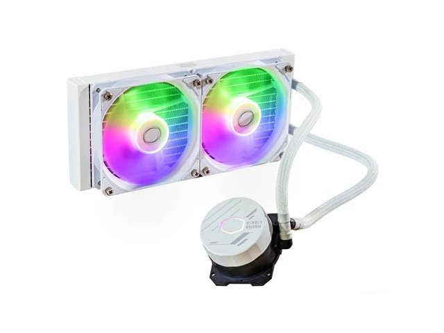 COOLER MASTER CPU vandens aušinimas Masterliquid 240L Core ARGB Baltas