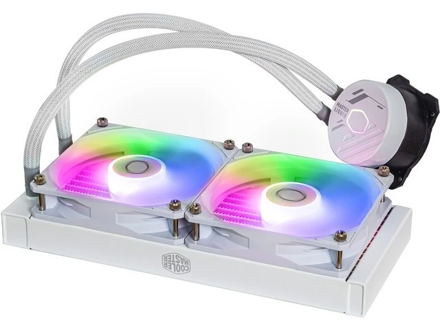 COOLER MASTER CPU vandens aušinimas Masterliquid 240L Core ARGB Baltas