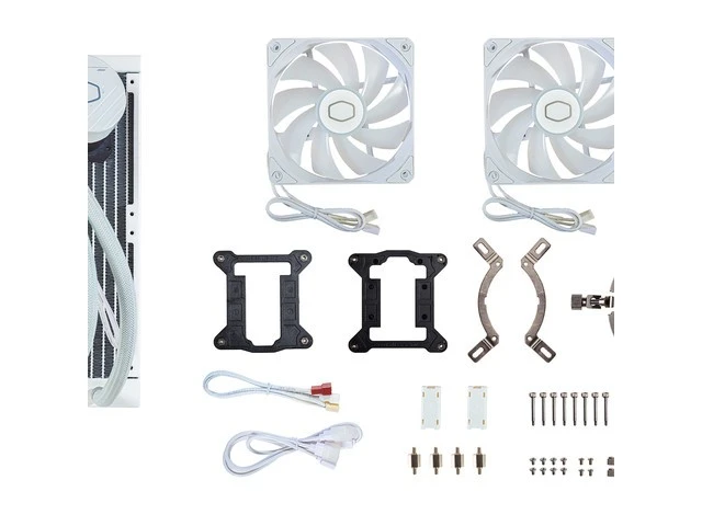 COOLER MASTER CPU vandens aušinimas Masterliquid 240L Core ARGB Baltas