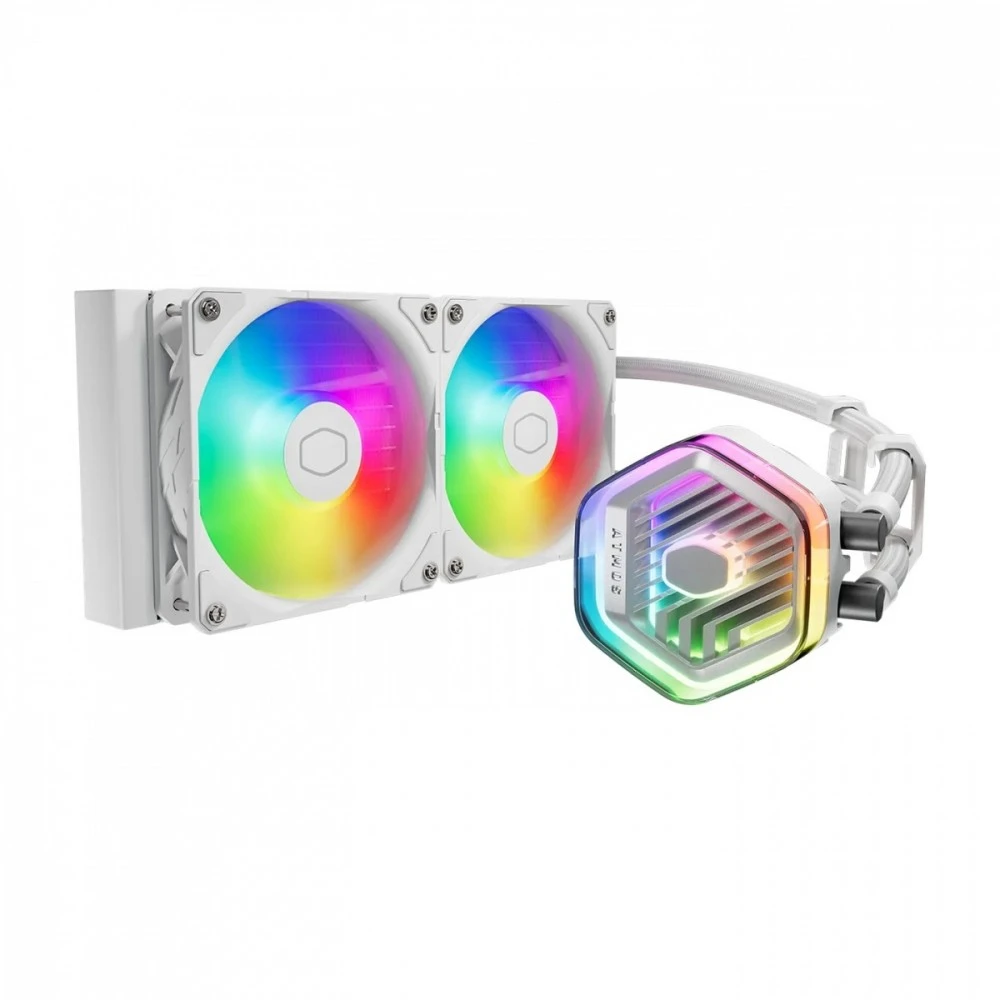 Procesoriaus Aušintuvas - Cooler Master MasterLiquid 240 ARGB Baltas