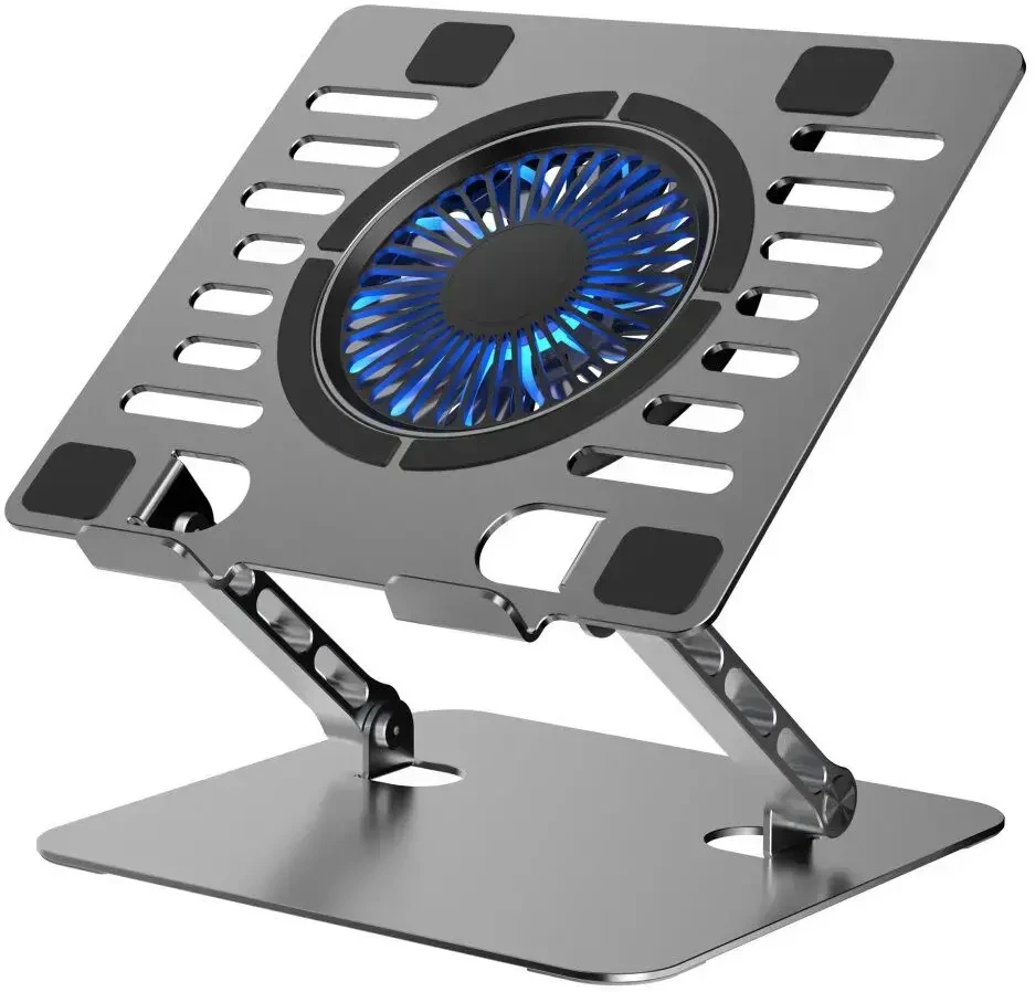 Reguliuojamas aušinimo stovas nešiojamam kompiuteriui ART P12 1 x USB A LED aliuminis