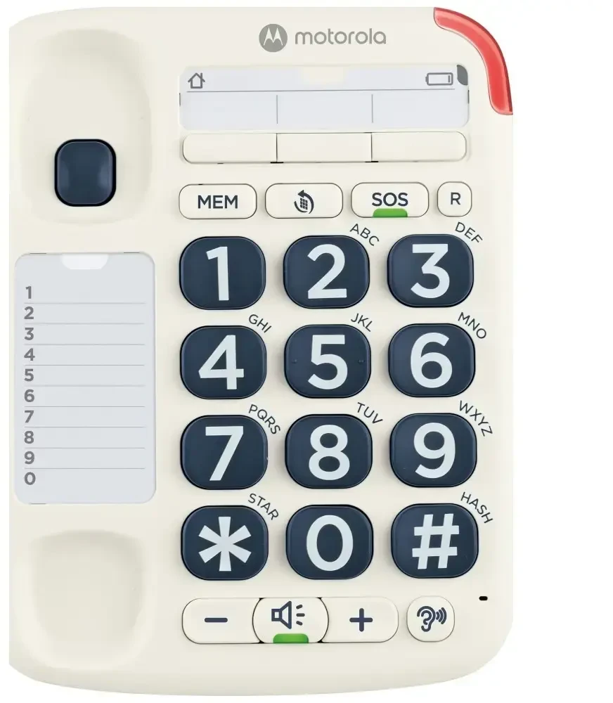 Telefonas stacionarus belaidis Motorola CT200 balta