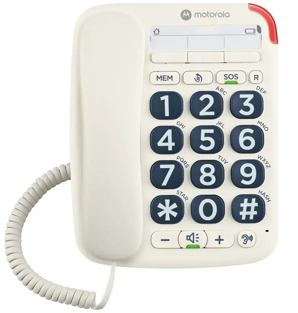 Telefonas stacionarus belaidis Motorola CT200 balta