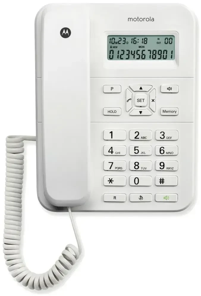 Belaidis laidinis telefonas Motorola CT202 baltas