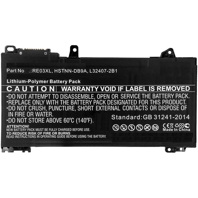 Coreparts Pagrindinės dalys HP 44WH Li-Pol 11.55V 3.8Ah 6BN40EA, 6BN46ET, ProBook 430G6