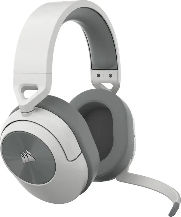Corsair HS55 žaidimų ausinės, belaidės, Baltos