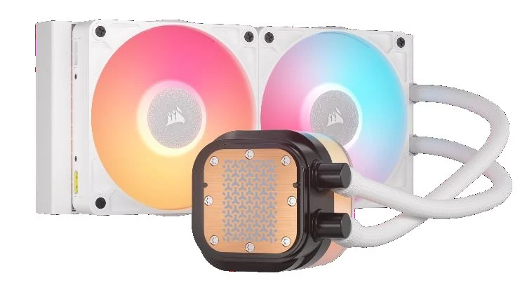 Corsair iCUE LINK Titan 240 RX LCD RGB CW-9061022-WW Baltas