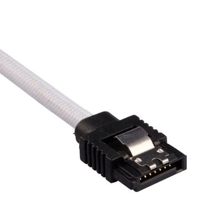 „Corsair Premium SATA“ kabelis su įdėklu, baltas 30 cm, 2 vnt. pakuotėje