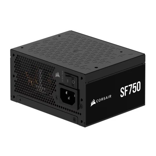 „Corsair SF Series SF750 SFX“ maitinimo šaltinis, 80 PLUS Platinum, ATX 3.1 / PCIe 5.1 × 750 vatų, juodas