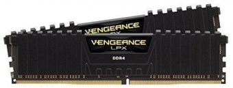 CORSAIR 16GB RAMKit 2X8GB DDR4 3200MHz 2x288Dimm nebuferinis 16-18-18-36 1,35V Vengeance LPX Juodas Heatspreader