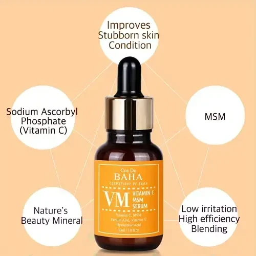 COS DE BAHA Vitamin C MSM Serum (VM) - veido serumas, 30 ml