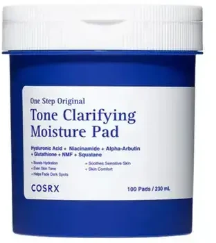 COSRX One Step Original Tone Gaivinantis Moisture Pad giliai drėkinantys ir tonizuojantys veido padeliai, 100 vnt.