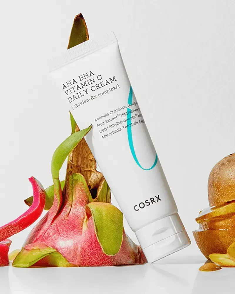 Cosrx Refresh AHA BHA Vitamin C Daily Cream Skaistinantis veido kremas, 50 ml