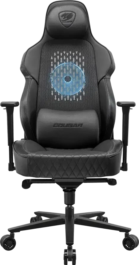 Cougar žaidimų kėdė NxSys Aero, Juoda spalva