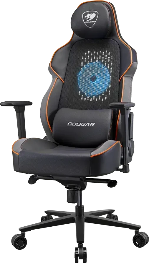 Cougar žaidimų kėdė NxSys Aero, Juoda / oranžinė spalva