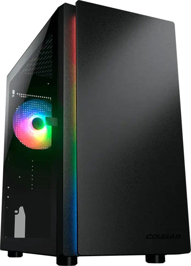 COUGAR Purity RGB kompiuterio korpusas, Mini Tower, Juodas