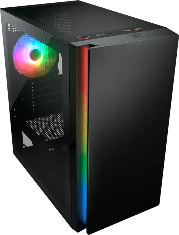 COUGAR Purity RGB kompiuterio korpusas, Mini Tower, Juodas