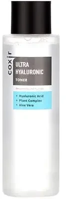 Coxir Ultra Hyaluronic Toneris drėkinamasis veido tonikas, 150 ml