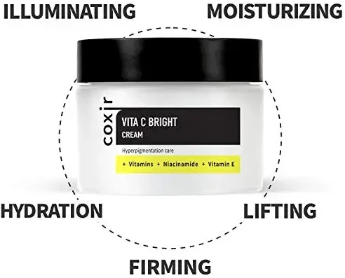 Coxir Vita C Bright Kreminis skaistinamasis veido kremas su vitaminu C, 50 ml