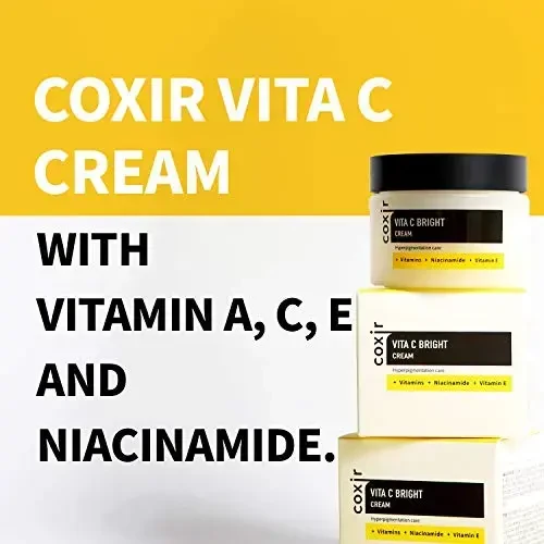 Coxir Vita C Bright Kreminis skaistinamasis veido kremas su vitaminu C, 50 ml