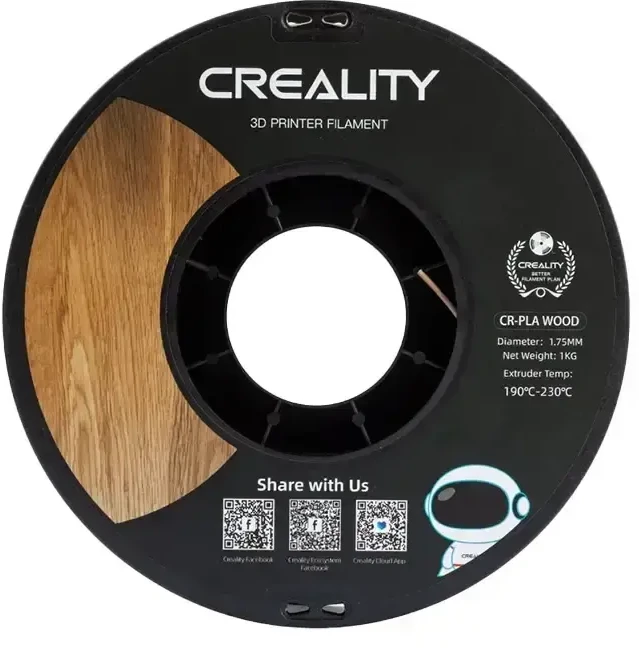 CR-PLA Wood Filament Creality (balta pušis)