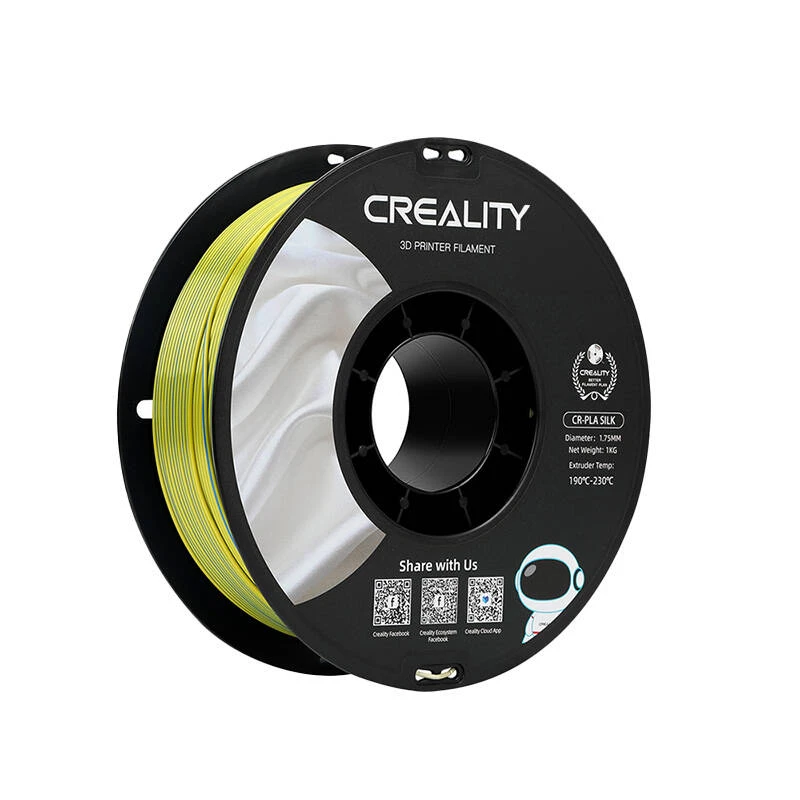 Creality CR-PLA Silk - 1.75mm - 1kg - Geltonas/Mėlynas
