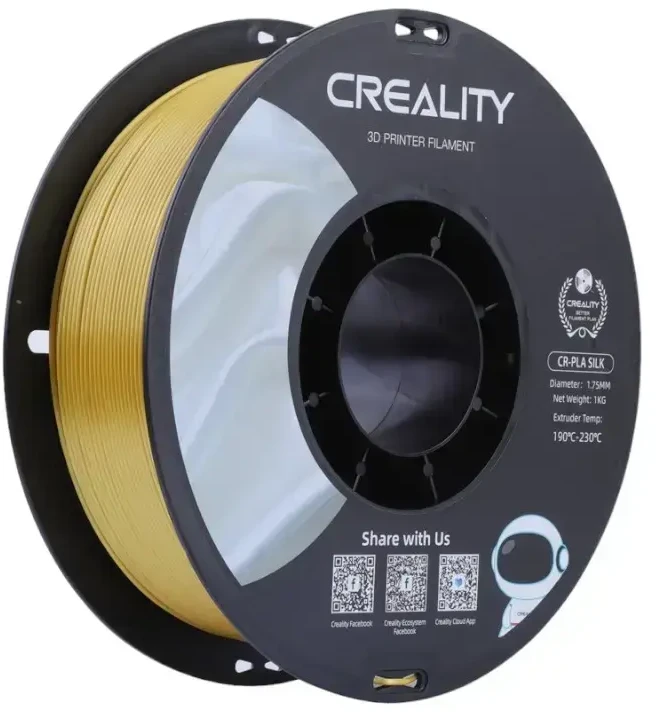Creality CR-PLA Silk - 1.75mm - 1kg - Auksinis