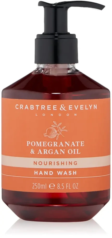 Crabtree & Evelyn granatų ir argano aliejaus drėkinamasis skystas rankų muilas, 250 ml