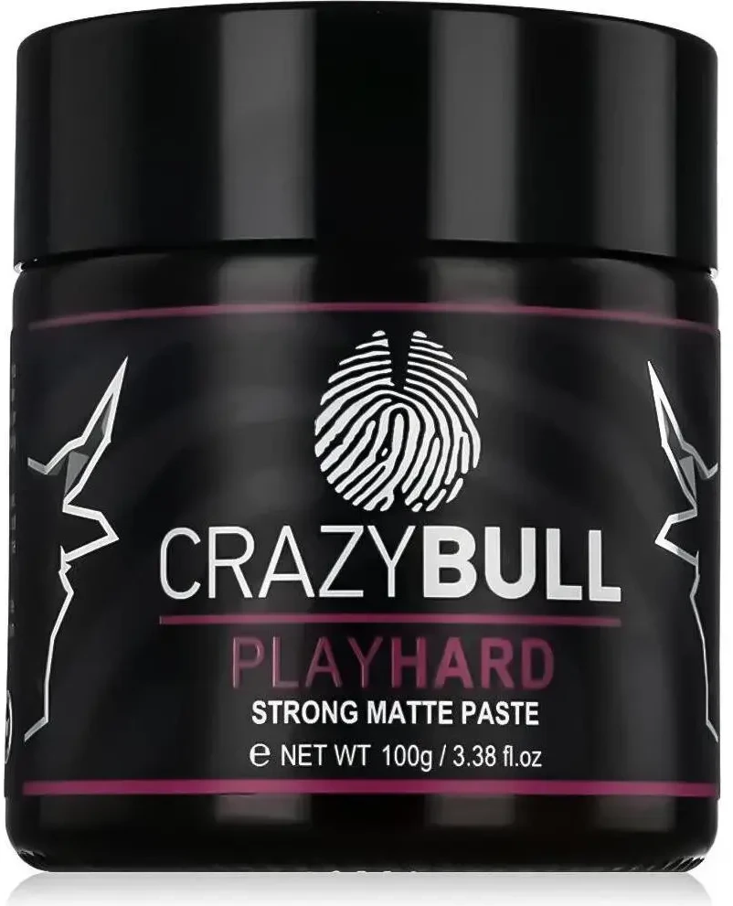 Crazy Bull „Play Hard“ stipri matinė pasta plaukų kremams, 100 g