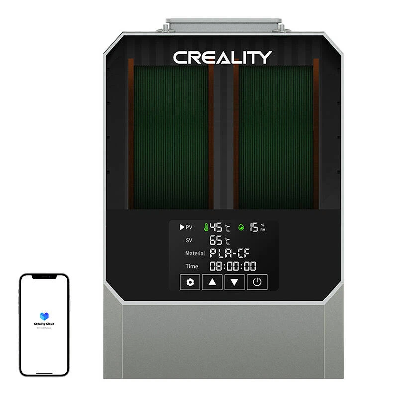 3D plastiko džiovintuvas 2 ritėms 45℃-70℃ Space Pi CREALITY