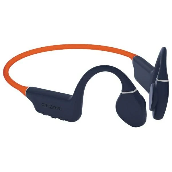 Creative ausinės belaidės Outlier Free Pro Plus oranžinės spalvos Bluetooth 5.3