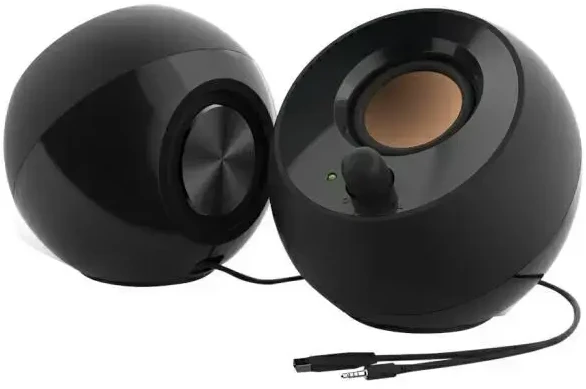 Kompiuterio kolonėlės Creative Kompiuterio garsiakalbiai Pebble 2.0 juodas juodas USB