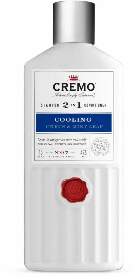 Cremo Gaivinantis šampūnas ir kondicionierius 2in1 Citrus & Mint Leaf (vėsinamasis šampūnas 2in1 kondicionierius) 473 ml