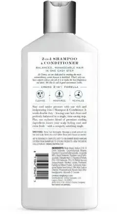 Cremo Gaivinantis šampūnas ir kondicionierius 2in1 Citrus & Mint Leaf (vėsinamasis šampūnas 2in1 kondicionierius) 473 ml
