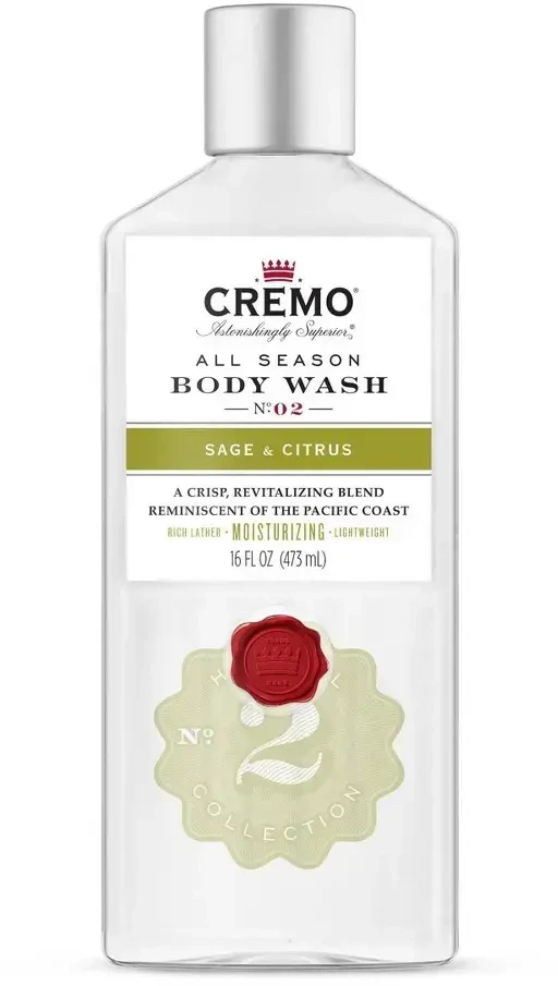 Cremo Dušo želė Sage & Citrus (Kūno prausiklis) 473 ml
