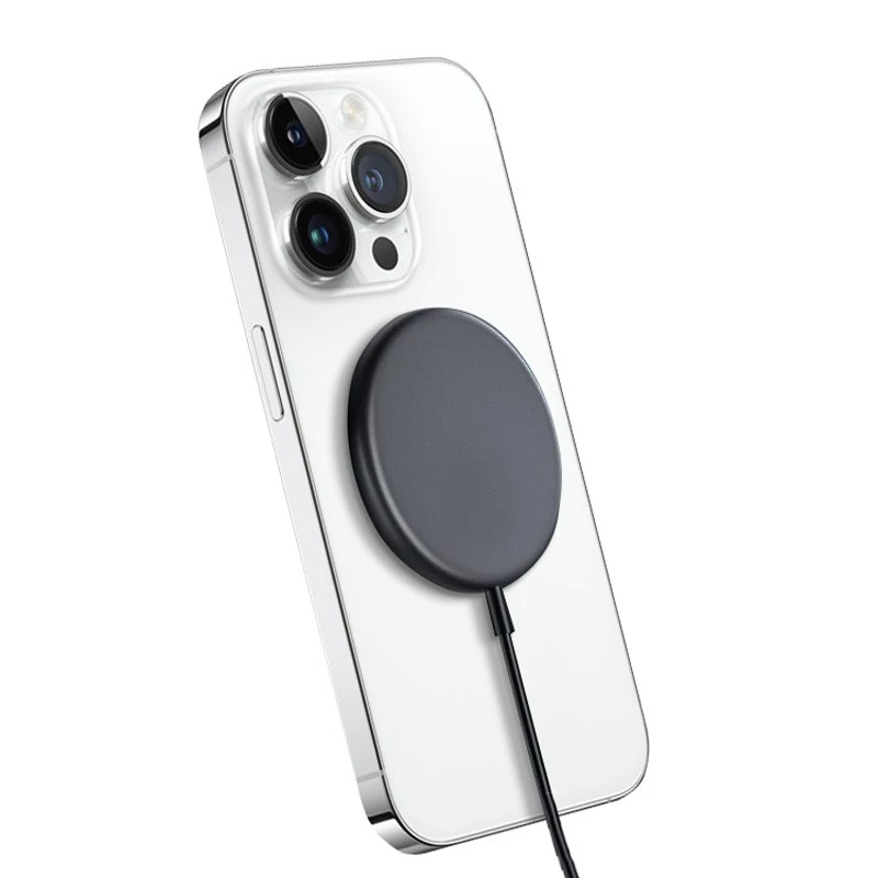 Crong MagSpot – aliuminio belaidis įkroviklis MagSafe (grafitas)