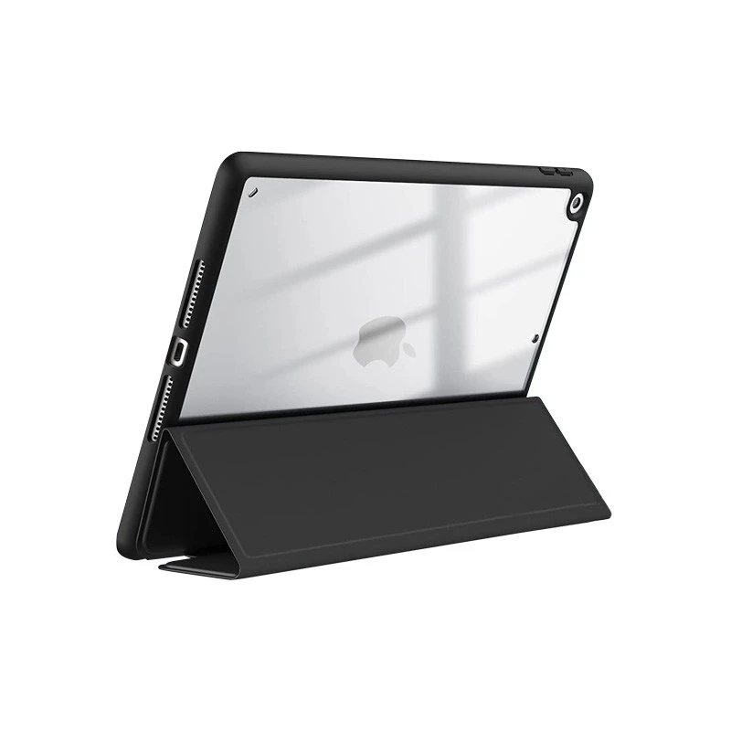 Crong PrimeFolio - dėklas skirtas iPad 10.2” (2021-2019) with stand and Apple Pieštukas charging (Juodas)