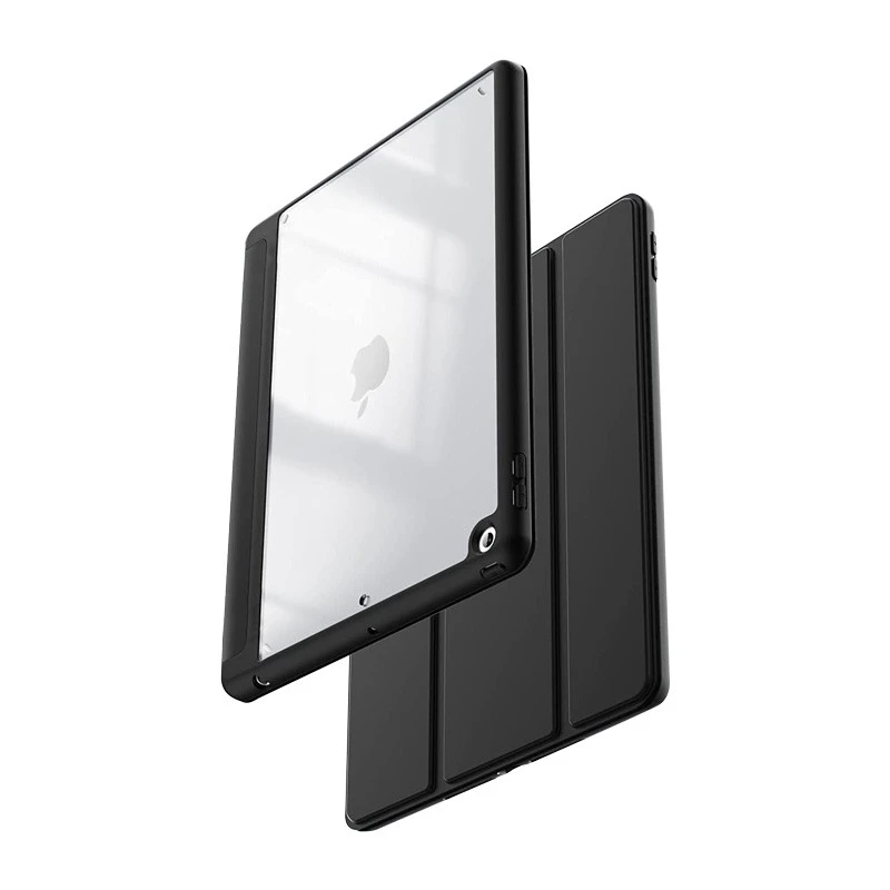 Crong PrimeFolio - dėklas skirtas iPad 10.2” (2021-2019) with stand and Apple Pieštukas charging (Juodas)