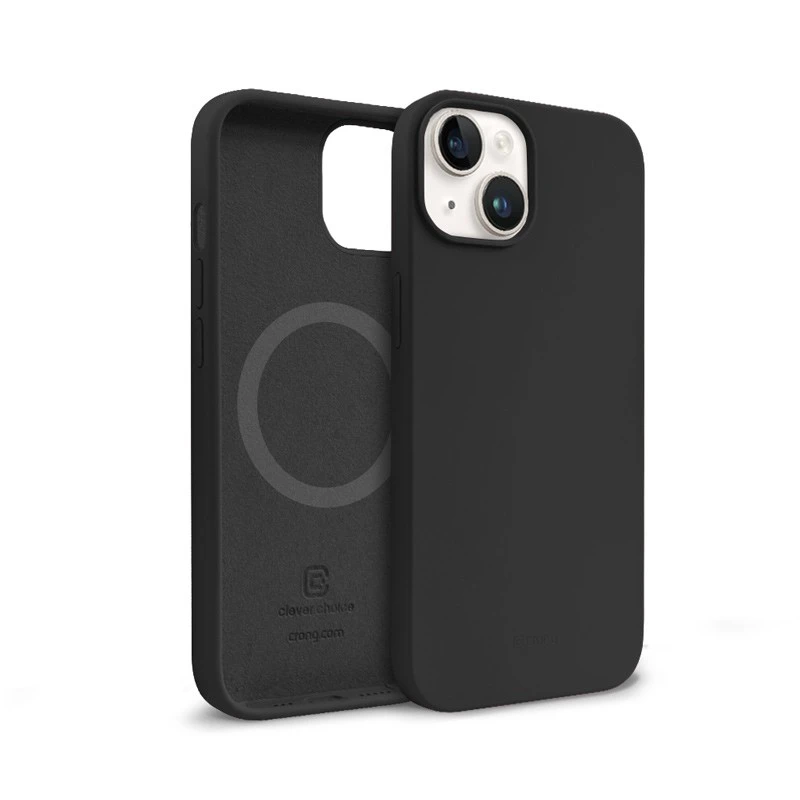 Crong Color Cover Magnetic dėklas skirtas Apple iPhone 14 / 13 Juodas