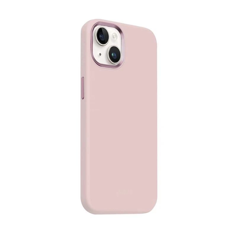 Crong Color Cover LUX Magnetic - Dėklas iPhone 15 Plus MagSafe (rožinė)