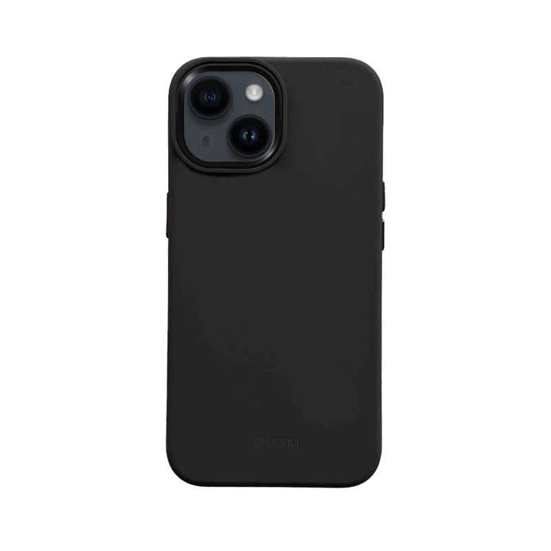 Crong Color Cover LUX Magnetic - Dėklas iPhone 15 Plus MagSafe (juoda)